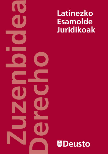 Latinezko Esamolde Juridikoak | portada del libro