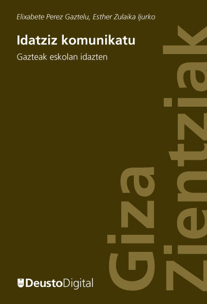 Idatziz Komunikatu, de Perez Gaztelu, Elixabete | portada del libro