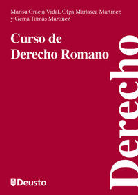 Curso de derecho romano, de García Vidal, Marisa | portada del libro