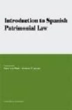 INTRODUCTION TO SPANISH PATRIMONIAL LAW, de SJEF VAN ERP | portada del libro