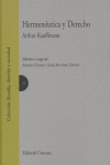 HERMENEUTICA Y DERECHO, de KAUFFMANN | portada del libro