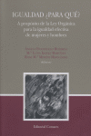 IGUALDAD ¿PARA QUE?., de FIGUERUELO BURRIEZA | portada del libro