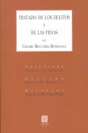 TRATADO DE LOS DELITOS Y PENAS, de BECCARIA BONESANA | portada del libro