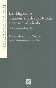 OBLIGACIONES EXTRACONTRACTUALES DERECHO INTERNACIONAL PRIVAD, de CALVO#CARRASCOSA | portada del libro