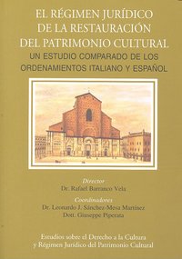 REGIMEN JURIDICO DE LA RESTAURACION PATRIMONIO CULTURAL, de BARRANCO VELA | portada del libro