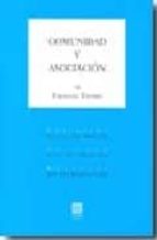 COMUNIDAD Y ASOCIACION., de Ferdinand Tönnies | portada del libro