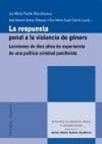 RESPUESTA PENAL VIOLENCIA DE GENERO, de Mª Luz Puente | portada del libro