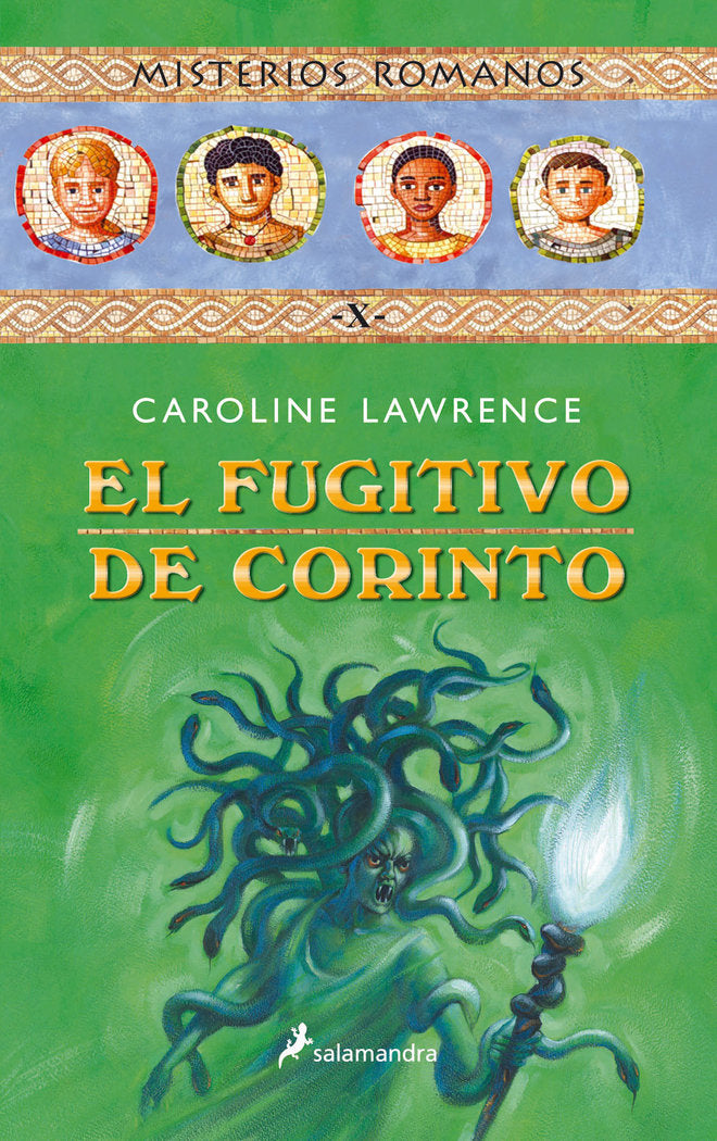 El fugitivo de Corinto (Misterios romanos 10), de Lawrence, Caroline | portada del libro