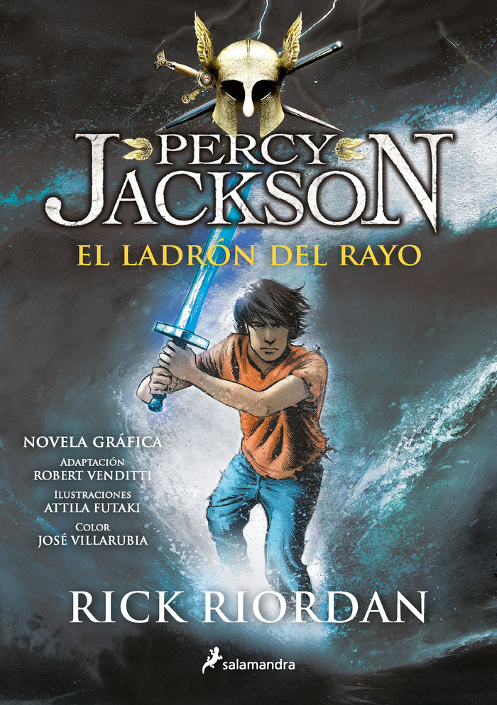 El ladrón del rayo (Percy Jackson y los dioses del Olimpo [novela gráfica] 1), de Riordan, Rick | portada del libro