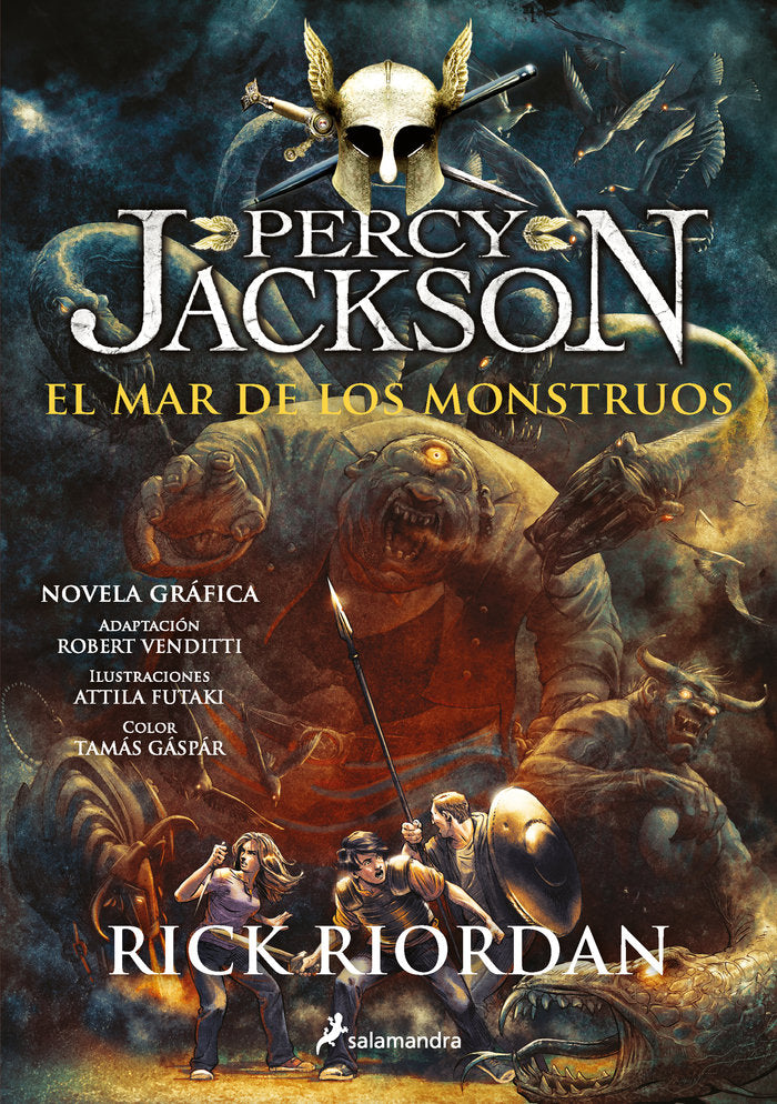 El mar de los monstruos (Percy Jackson y los dioses del Olimpo [novela gráfica] 2), de Riordan, Rick | portada del libro