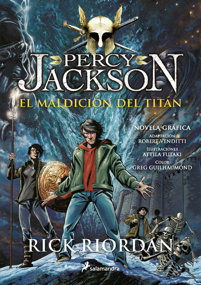 La maldición del Titán (Percy Jackson y los dioses del Olimpo [novela gráfica] 3), de Riordan, Rick | portada del libro