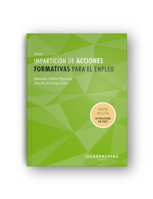 IMPARTICION DE ACCIONES FORMATIVAS PARA EL EMPLEO, de PABON FIGUERAS, MANUELA | portada del libro