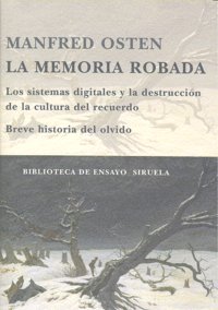 La memoria robada, de Osten, Manfred | portada del libro