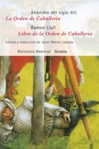 ORDEN DE CABALLERIA - LIBRO DE LA ORDEN DE CABALLERIA BM-31  *, de Ramon Llull | portada del libro