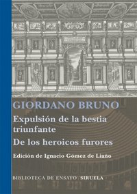 Expulsión de la bestia triunfante / Los heroicos furores, de Bruno, Giordano | portada del libro