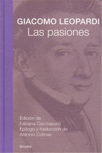 Las pasiones, de Leopardi, Giacomo | portada del libro