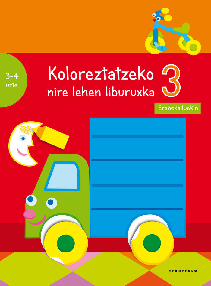 Koloreztatzeko nire lehen liburuxka 3, de Ballon | portada del libro