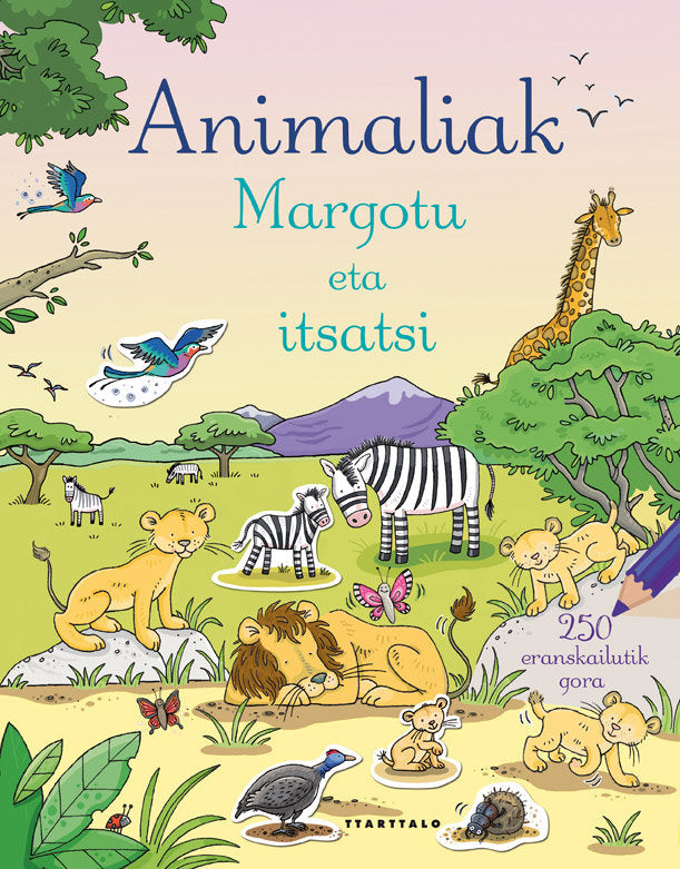 Animaliak margotu eta itsatsi, de Greenwell, Jessica | portada del libro