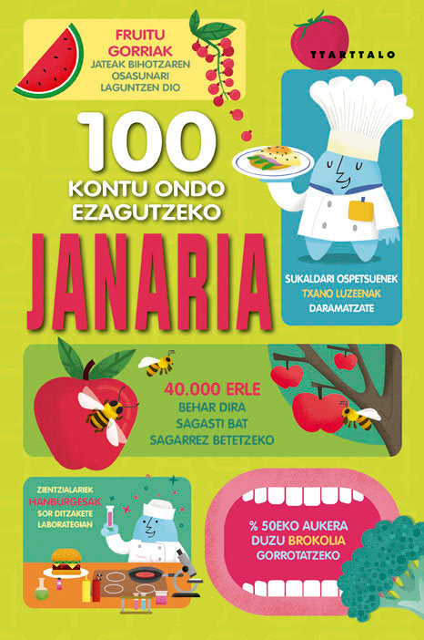 100 kontu ondo ezagutzeko janaria, de Varios autores | portada del libro