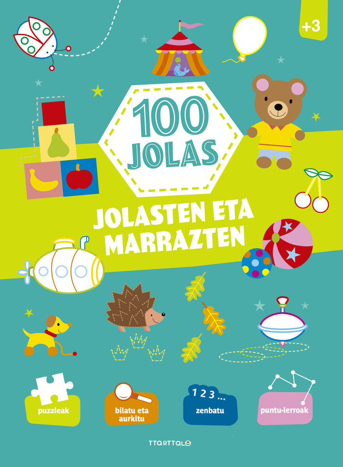 100 jolas. Jolasten eta marrazten, de Ballon | portada del libro