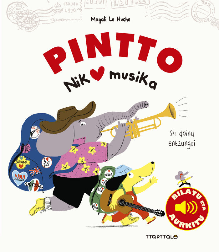 Pintto maite dut musika, de LE HUCHE, MAGALI | portada del libro