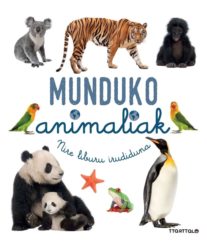 Munduko animaliak, de LANGUE AU CHAT | portada del libro