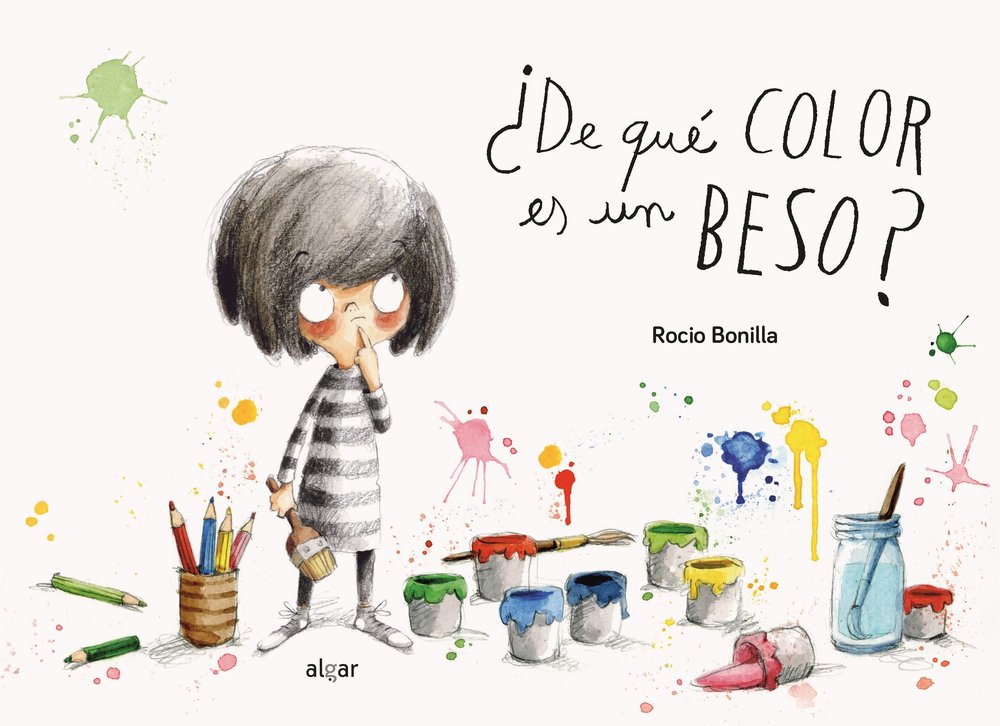 ¿De qué color es un beso?, de Rocio Bonilla | portada del libro