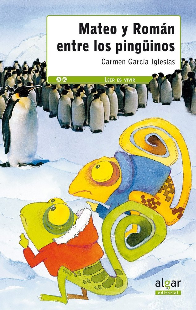 Mateo y Román entre los pingüinos, de Carmen García Iglesias | portada del libro