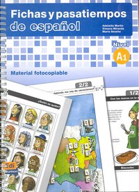 Fichas y pasatiempos de español, de Martín Bosque, Adelaida | portada del libro