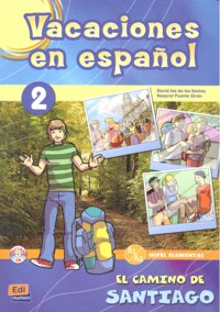 Vacaciones en español 2, de Isa de los Santos, David | portada del libro