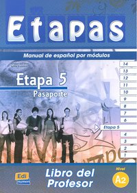 Etapa 5. Pasaporte - Libro del profesor, de Eusebio Hermira, Sonia | portada del libro