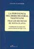 La pervivencia del derecho foral valenciano. Tras los decretos de nueva planta, de Masferrer Domingo | portada del libro