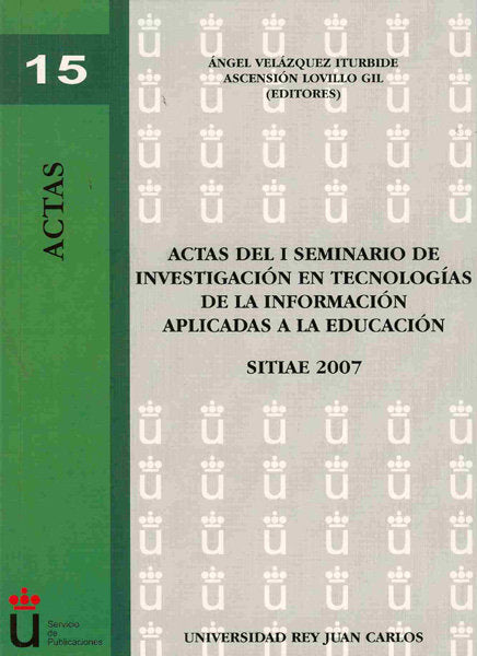 Seminario de Investigación en Tecnología de la Información aplicada a la educación, de Velázquez Iturbide, Ángel | portada de