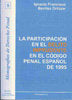 La participación en el delito imprudente en el Código Penal español de 1995, de Benítez Ortúzar | portada del libro