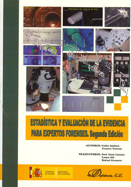 Estadística y evaluación de la evidencia para expertos forenses., de Aitken (inglés) | portada del libro