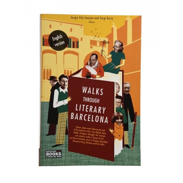 Walks through literary Barcelona, de Vila-Sanján Robert | portada del libro