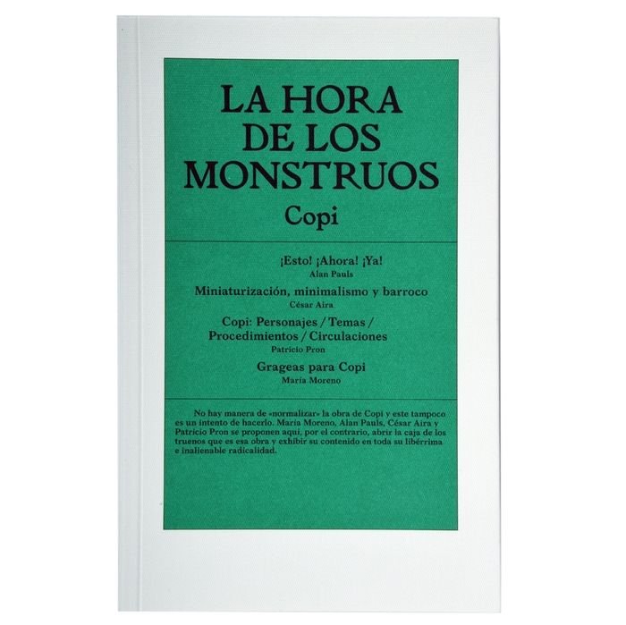 Copi. La hora de los monstruos | portada del libro