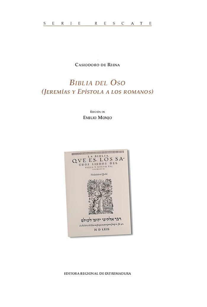 Biblia del Oso (Jeremías y Epístola a los romanos), de de Reina, Casiodoro | portada del libro