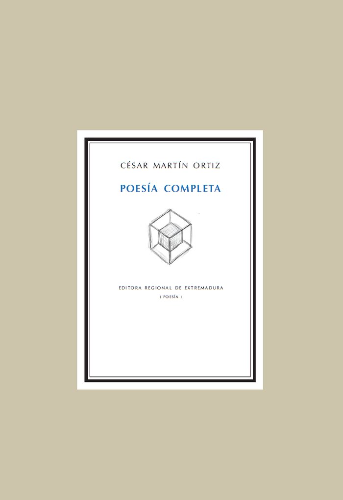 Poesía Completa, de Martín Ortiz, César | portada del libro
