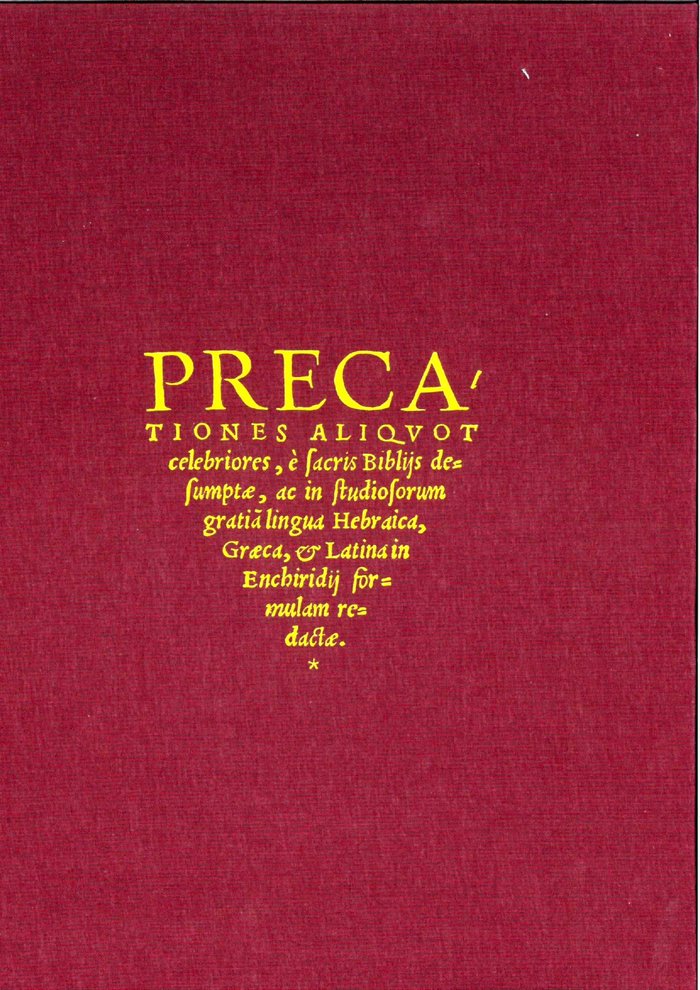PRECATIONES BIBLICAE, de Chaparro Gómez, César | portada del libro