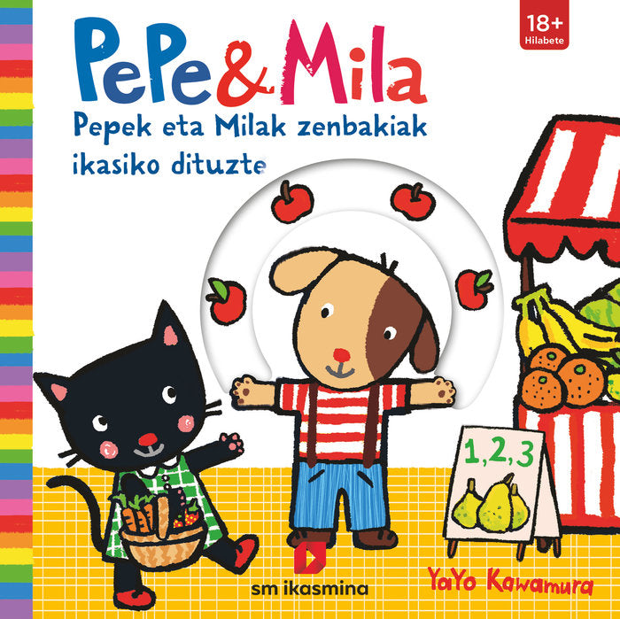 Pepek eta Milak zenbakiak ikasiko dituzte, de Kawamura, Yayo | portada del libro