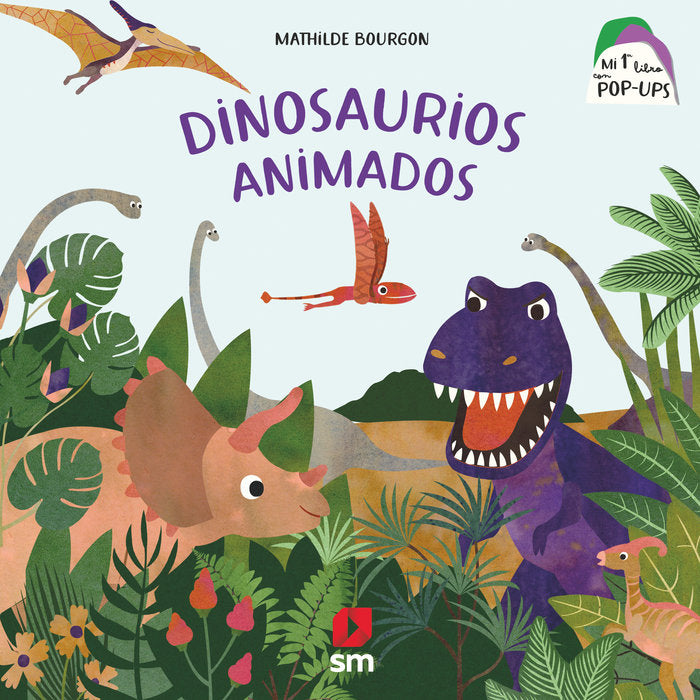 Dinosaurios animados, de BOURGON, MATHILDE | portada del libro
