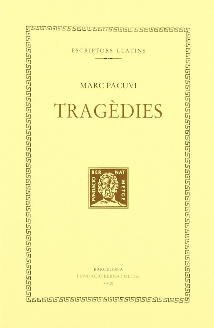 Tragèdies, de Marc Pacuvi | portada del libro