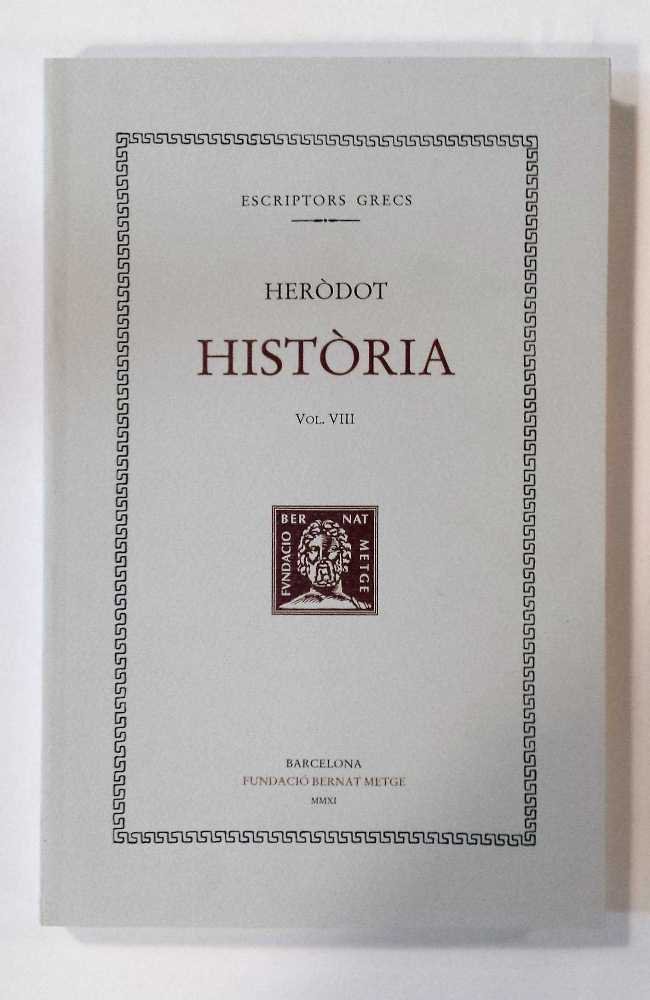Història, vol. VIII (llibre VIII), de Herodot | portada del libro
