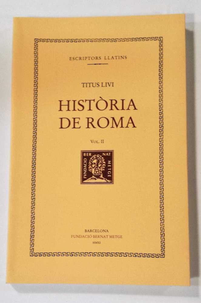 Història de Roma, vol. II (llibre II), de Titus Livi | portada del libro