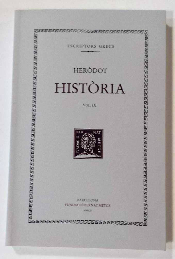 Història, vol. IX (llibre IX), de Heròdot | portada del libro