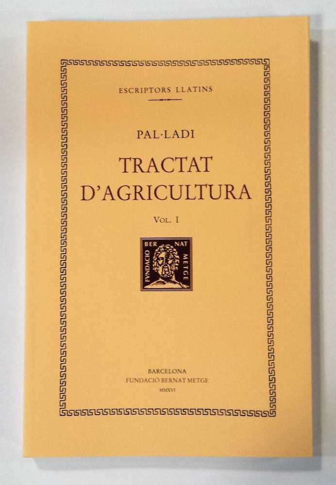 Tractat d'agricultura, vol. I, de Pal·ladi | portada del libro