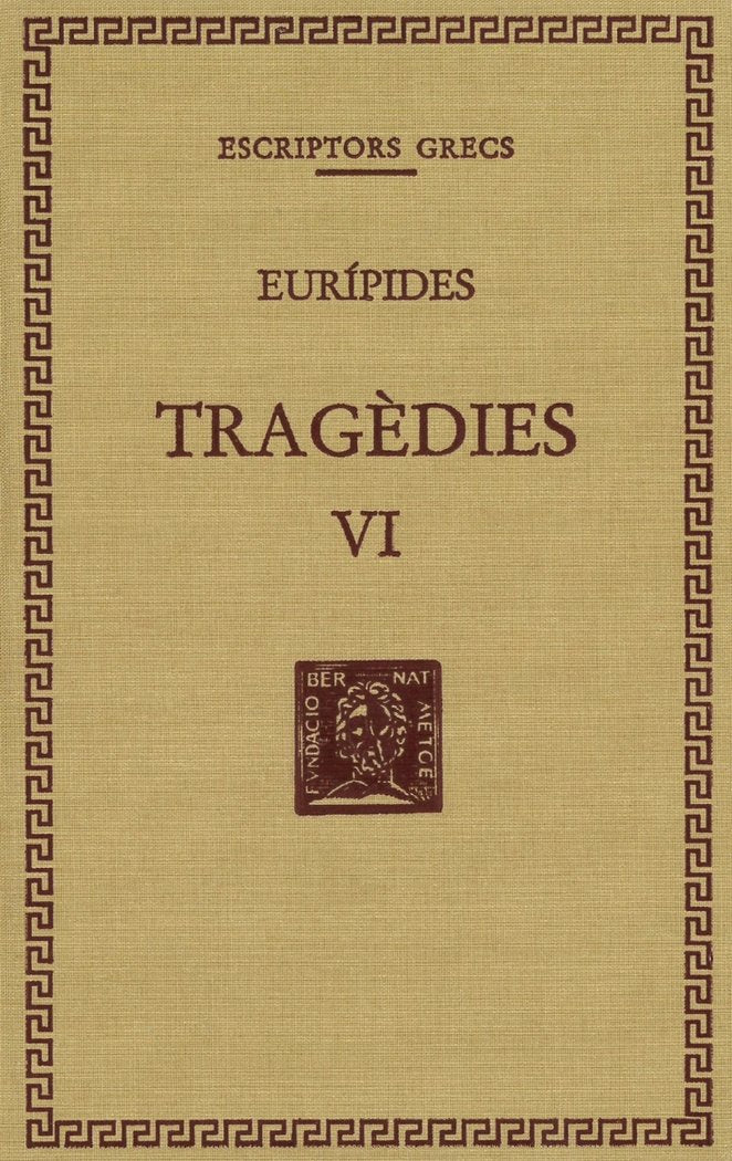 Tragèdies, vol. VI., de Eurípides | portada del libro