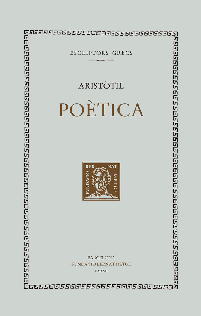 Poètica, de Aristòtil | portada del libro