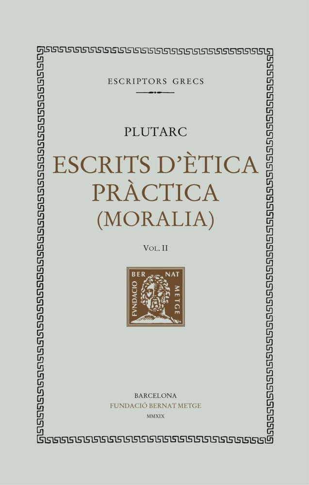 Escrits d'Ética Pràctica, de , PLUTARC | portada del libro